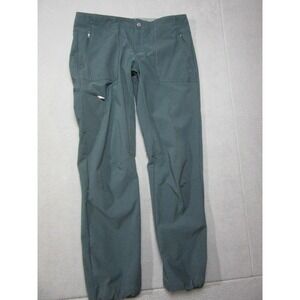 Mountain Hardwear Pants Womens 10 Green Hiking Cargo Tapered Stretch Outdoor